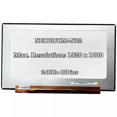 Für Acer Predator Helios PH317-54 Bildschirm LCD Panel 240Hz NE173FHM-NZ2 FHD - Bild 1 von 3