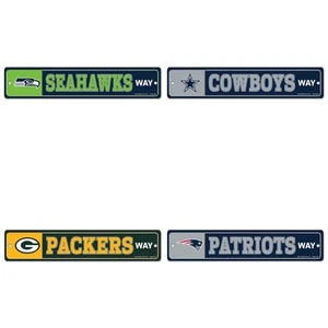 Wincraft NFL Team Street Sign 3.75" x 19" PICK YOUR TEAM, Free Shipping! - Picture 1 of 34