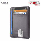 Slim Minimalist Front Pocket Wallet RFID Blocking Card Holder for Men Women
