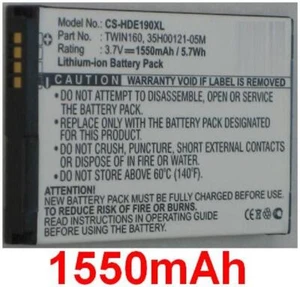 Batterie 1550mAh type 35H00121-05M BA S380 TWIN160 Pour HTC Hero - Zdjęcie 1 z 1