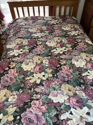 Springs Full Size Bed Reversible Comforter With Pillow Shams Made In USA Vintage - Image 1 of 4