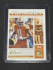 Jalin Hyatt 2023 Panini Chronicles Draft Gold 1/10 Giants RC