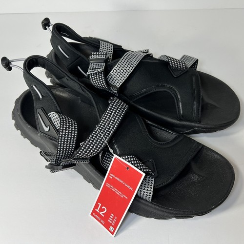 Sandali uomo Nike Oneonta Nature Trail Outdoors neri grigi DJ6604 001 taglia 12