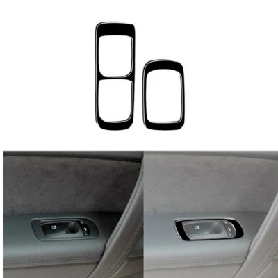 Глянцевая черная отделка рамы на пуговицах переднего окна для Porsche Cayenne Sport 2003-2010 - Изображение 1 из 4