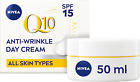 NIVEA Q10 Anti-Wrinkle Power Firming Day Cream SPF 15 (50 ml), Anti-Wrinkle