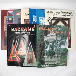 Lot 9 Quilt Making and Macrame magazines Template Patterns guide Patch - Bild 1 von 24