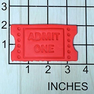 Cortador de galletas y sello de fondant para boleto de película #1661 - Imagen 1 de 2