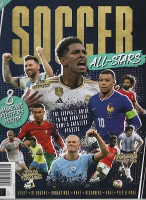 SOCCER ALL STARS 2024 MAGAZINE FUTURE 1ST EDITION ULTIMATE GUIDE TO THE GREATEST - Image 1 of 2