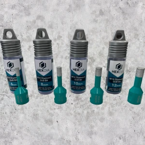 Hexdia M14 Diamond Drill Bit – Ultra Durable Dry Core for Tile Porcelain & Stone - Picture 1 of 13