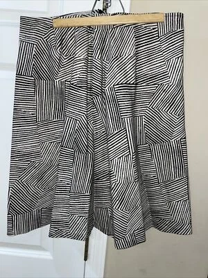 Винтажный Worthington женщин черный желтовато-коричневый трапециевидный колена карьера юбка размер 12. С подкладкой. - Изображение 1 из 4