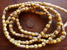 92cm Perles Millefiori Ancien Murano Antique African Venetian Glass Trade Bead