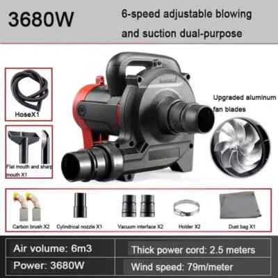 3680W High-Power Industrial Dust Collector Blow Suction Dual-use 220V - Image 1 of 4