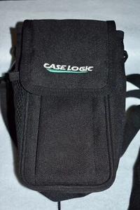 Case Logic Camera Case Black Nylon 3 Compartments Adjust Strap Belt Loop - Picture 1 of 5