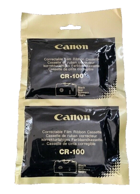 2x Ribbon Canon CR-100 Typestar 20 25 30 110 220 StarWriter Correctable - Image 1 of 1