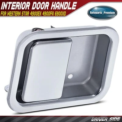 Driver Side Chrome Interior Door Handle for Western Star 4900EX 4900FA 6900XD - Image 1 of 4