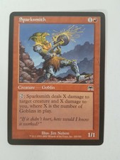 Sparksmith Magic the Gathering MTG Onslaught Red Common