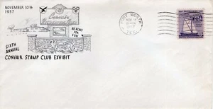 CONVAIR RECREATION AREA, STAMP EXHIBIT, FT WORTH, TEXAS   1957  FDC11604 - Picture 1 of 1