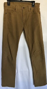 Levi’s 513 Brown Tan Jeans Size 30x32 Mens 5 Pocket - Picture 1 of 20