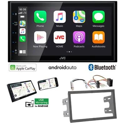 JVC Autoradio Apple CarPlay Android Auto für Volkswagen VW Fox Lupo alle schwarz - Bild 1 von 4