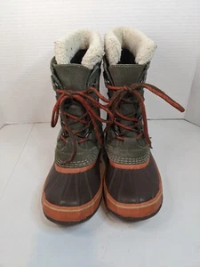 LL Bean Kids Size 3 Tall Duck Boots Green With Liner #245601 - Picture 1 of 11