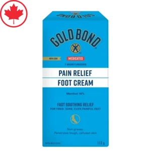 Gold Bond Pain Relief Foot Cream 113g - New, Fresh, From Canada - Picture 1 of 8