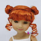 Boneka Doll Wig Doppeldutt With Fringes Red Size 8-9inch/20,5 -22, 5cm