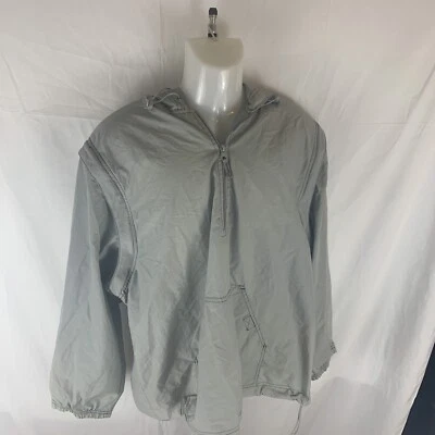 Chaqueta pulóver con capucha gris plano Catalina para hombre media cremallera talla XL Foto 1 de 4