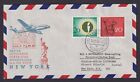 Airmail Letter Air Mail 1st Lufthansa Super Star Nonstop Flight Frankfurt New York