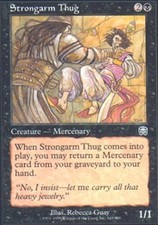 1x Strongarm Thug - Foil NM, English MTG Mercadian Masques