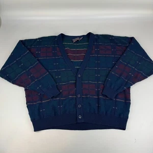 Vintage American Priority Mens Sizer 3XL Cardigan Grandpa Sweater *Read - Picture 1 of 8