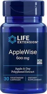 Life Extension Applewise 600 mg 30 VegCaps ( exp. 11/2025 ) - Picture 1 of 5