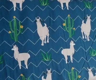Llama, Llama, Cactus, Chevron en Viscosa Luz Camisa! Foto 1 de 4