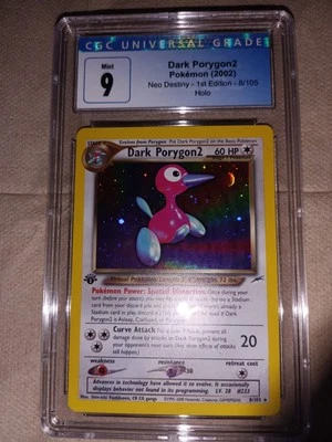 1st Edition Neo Destiny Dark Porygon2 Holo CGC 9 8/105 - Image 1 of 2