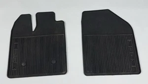 2011-2014 Ford Edge OEM All Weather Black Rubber Floor Mats FRONT SET ONLY - Picture 1 of 9