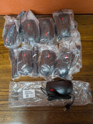 Lot of 8 Lenovo Wired Mice 00PH133 USB 1PSM50L24505 - Image 1 of 3