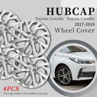 "4 piezas tapacubos para Toyota Corolla 2017-2019 cubierta de rueda 16"" nuevo repuesto" Foto 1 de 4