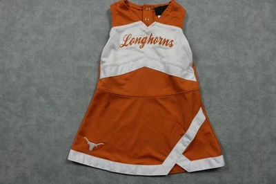 Texas Longhorns Cheerleader Dress Toddler Girls 3T Orange White NCAA Football - Image 1 of 4