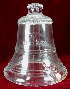 Liberty Bell Bank Jelly Jar Robinson & Loeble Pat. Sept 22 1885 Clear Glass #2 - Picture 1 of 8