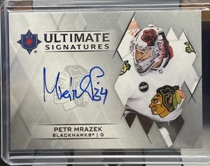 2023-24 Upper Deck Ultimate Collection - Ultimate Signatures Petr Mrazek #US-PM - Picture 1 of 2
