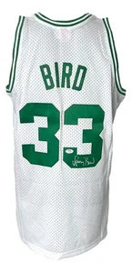 Larry Bird Signed Celtics White M&N Hardwood Classics Swingman Jersey PSA ITP - Picture 1 of 6