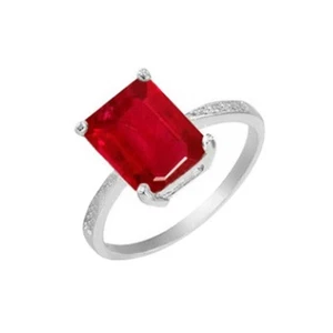 Ring Large Block Cutting Personalized Men's And Women's Rings Size9 - Picture 1 of 5