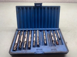 DoALL HSS 1/4", 3/8", 1/2" End Mill Set Machinist Tool in Case - Picture 1 of 8