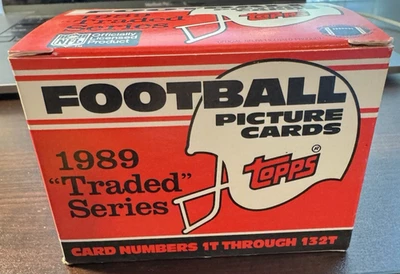 1989 Topps Traded Football Set Sanders Aikman Rookie Unopened Sealed Case Mint! - Image 1 of 2