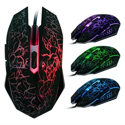 Wired Gaming Mouse Silent Mute Usb Optical Gaming Mouse Office Mice With Backli - Image 1 of 4