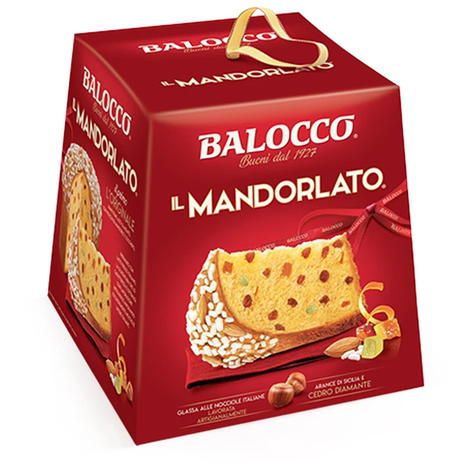 Panettone Balocco Il Panettone Mandorlato 1 Kg Con Uvetta e Canditi