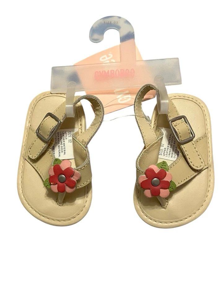 NUEVO CON ETIQUETAS Sandalias Gymboree Súper Vacaciones Florales Zapatos para Cuna Bebé Niña Infante Talla 2 Foto 1 de 4