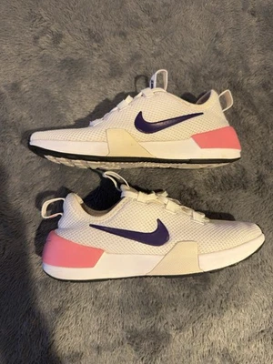 Zapatillas Nike Niñas Talla 5.5 Blanco Rosa Y Púrpura ¡Precio a la Venta! Foto 1 de 4