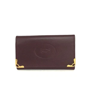 Must de Cartier Leather 6 Ring Key Case Bordeaux/2BC3838 - Picture 1 of 8