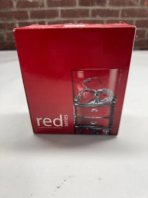 NUEVO Juego de 4 vasos Red Series Bubble 10 oz whisky Brandy Rocks plomo Foto 1 de 3
