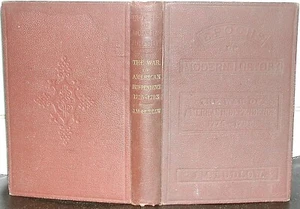 The WAR of AMERICAN INDEPENDENCE 1775-1783 John Malcolm Ludlow 1876 Colour Maps - Imagen 1 de 1